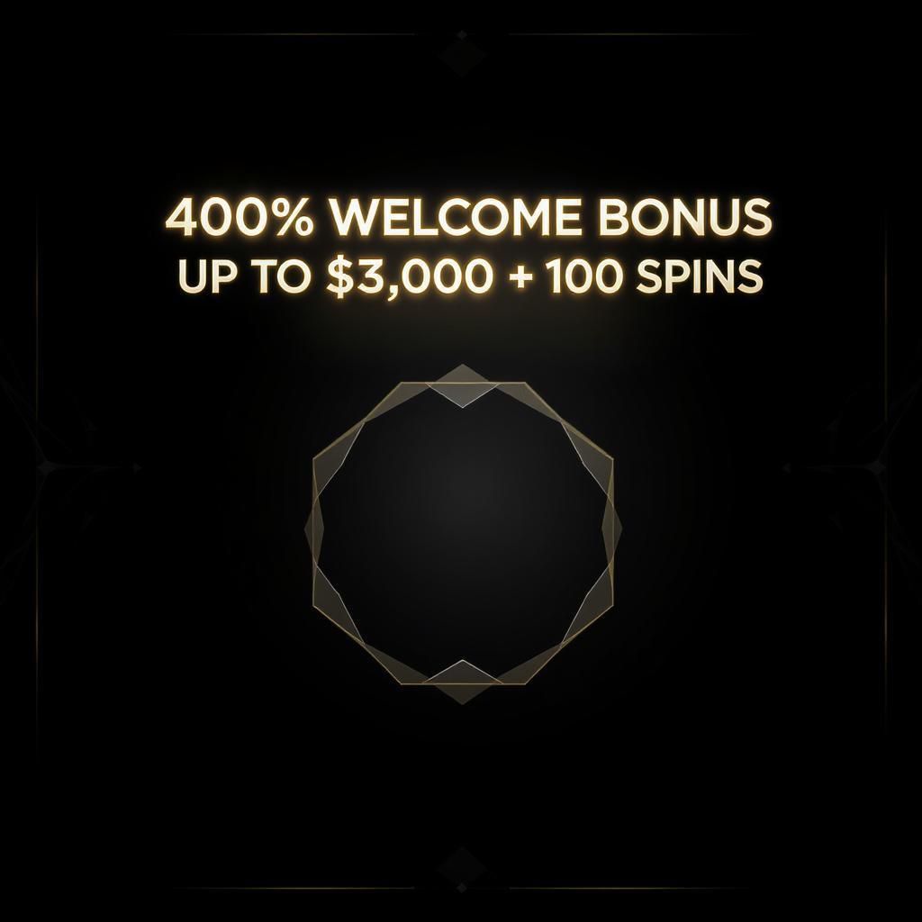 400% Welcome Bonus up to $4,000 + 100 Spins